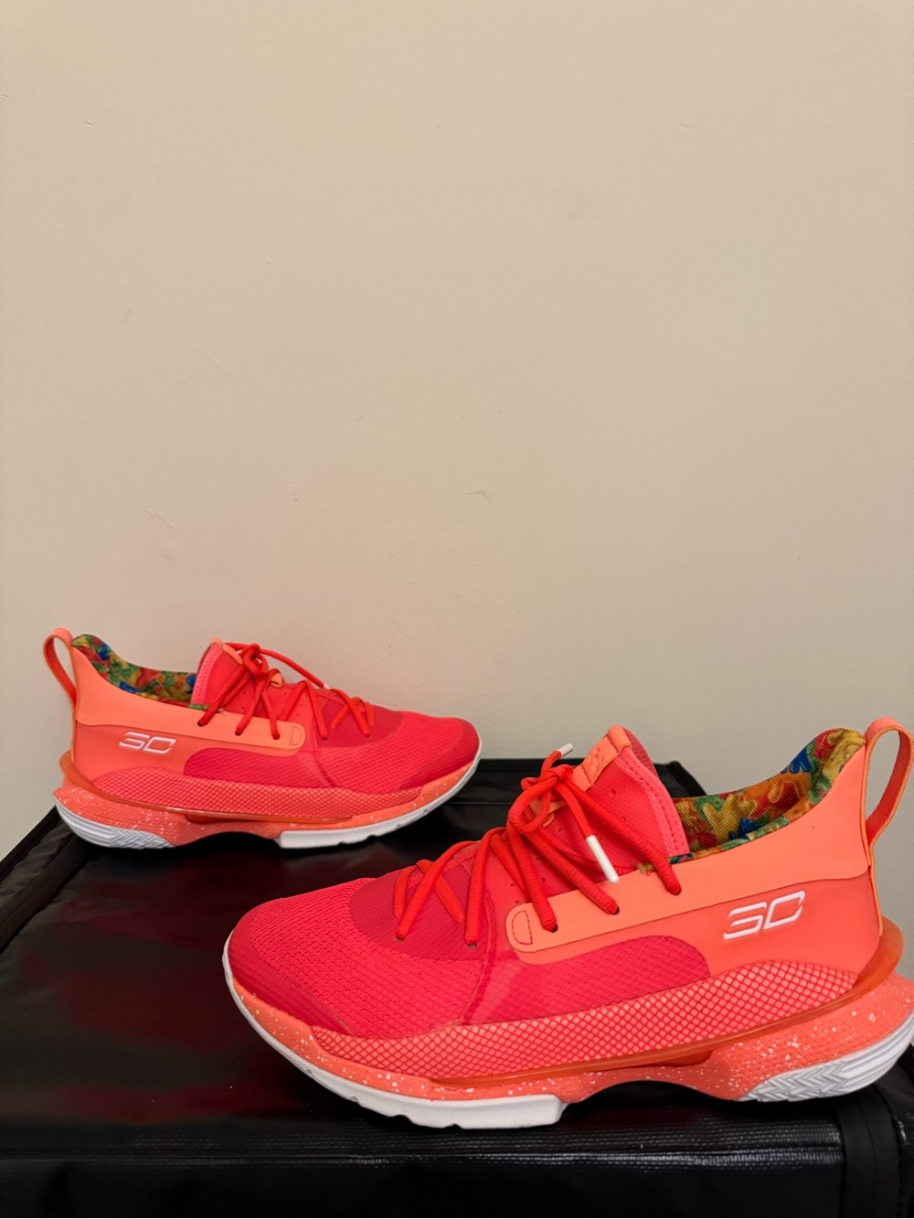 Size 11- Sour Patch Kids x Under Armour Curry 7 Peach Plasma